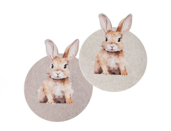 Набор плейсматов ПАСХАЛЬНАЯ НЕЖНОСТЬ, полиэстер, 4 шт.