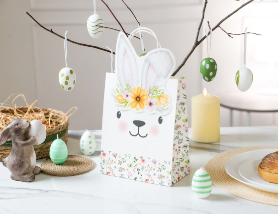 Подарочный пакет ЗАЙКА ФЛОРИ, бумага, 23х18 см