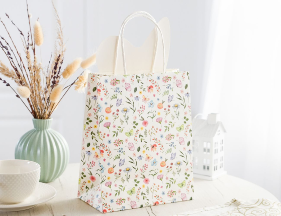 Подарочный пакет ЗАЙКА ФЛОРИ, бумага, 23х18 см