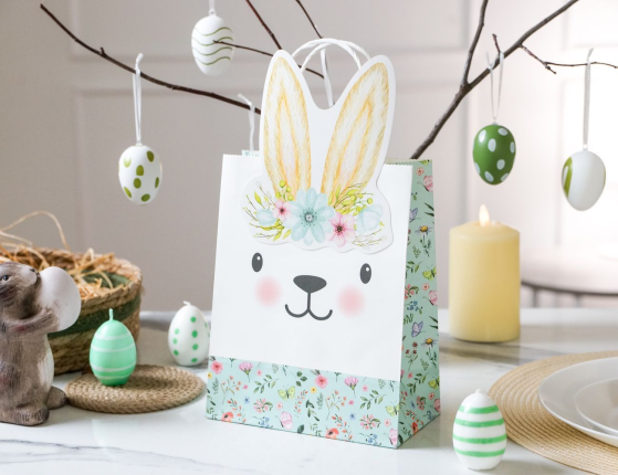 Подарочный пакет ЗАЙКА КРОНИ, бумага, 23х18 см