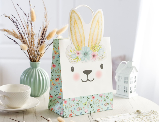 Подарочный пакет ЗАЙКА КРОНИ, бумага, 23х18 см