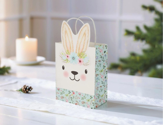 Подарочный пакет ЗАЙКА КРОНИ, бумага, 23х18 см