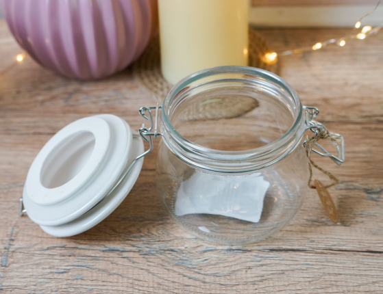 Банка для хранения ЗАЙКИ-ХОЗЯЙКИ, стекло, 11 см, 450 мл