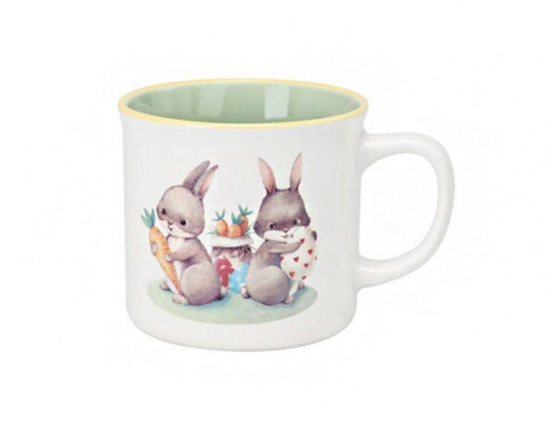 Фарфоровая кружка ЗАЙКИ-ЛАКОМКИ, 300 мл