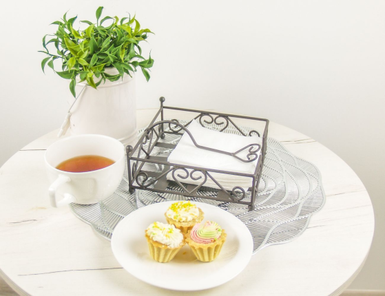 Подставка для салфеток МОНТИ, металл, чёрная, 18х9 см