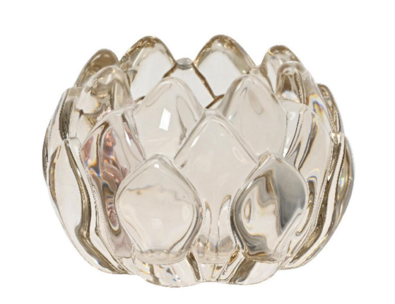 Подсвечник для чайной свечи ЛОТОС 'НИЛЛИ', прозрачный, стекло, 8 см