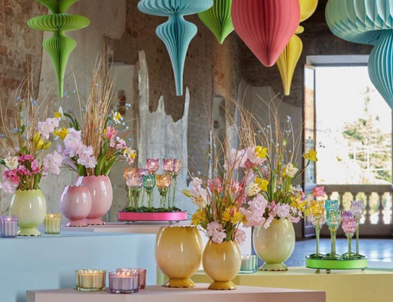 Набор подсвечников-бокалов ТЮЛЬПАНЫ, стекло, 22 см, 6 шт.