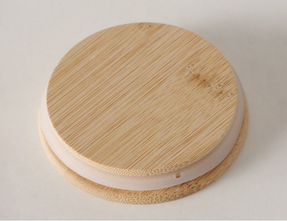 Ёмкость для хранения РОМАШКИ, стекло, силикон, 14 см