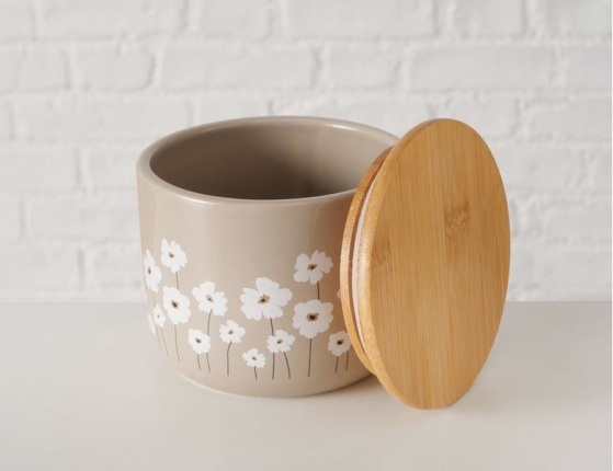 Ёмкость для хранения МАРГАРИТКИ: ЛУГ, керамика, 11х9 см