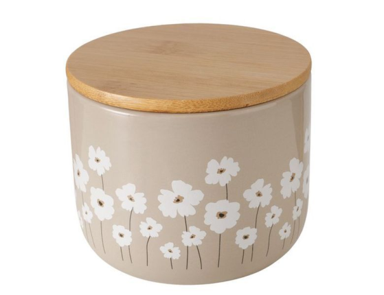 Ёмкость для хранения МАРГАРИТКИ: ЛУГ, керамика, 11х9 см