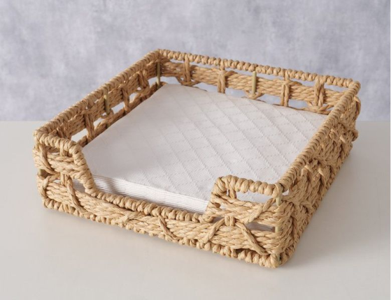 Салфетница ЗЕЛИЯ, металл, бумага, 19х6 см