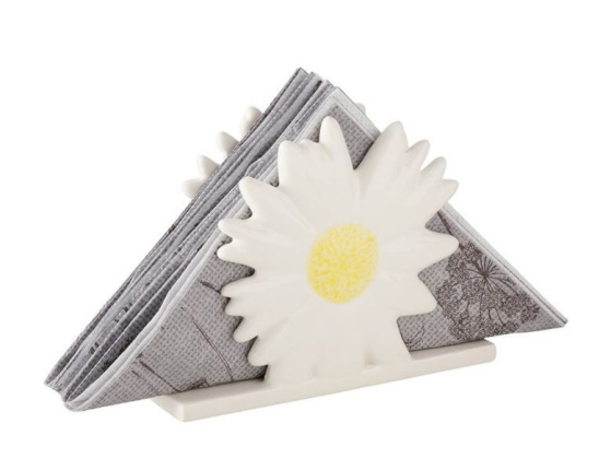 Салфетница МАРГАРИТКИ, керамика, 15 см