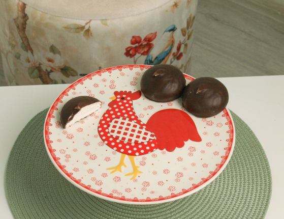 Подставка для торта ПОДАРОК ПЕТУШКА, керамика, 25 см