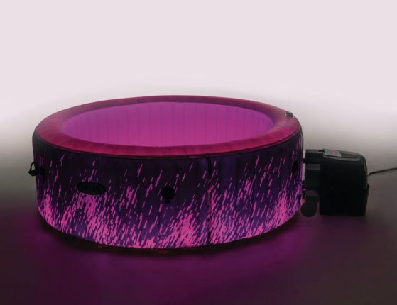 Надувное джакузи Интекс ПьюрСпа Глоу Делюкс (Intex PureSpa Glow Deluxe) с аэромассажем и подсветкой, 196х71 см