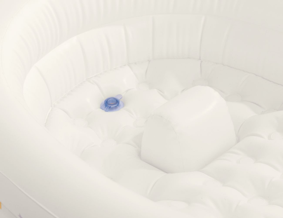Детская надувная ванночка Интекс Звездная (Intex Starry Baby), с насосом, 89х66х25 см