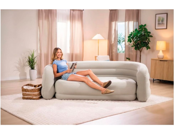 Надувной диван Интекс Карвед Софа (Intex Curved Sofa), 229х109х81 см
