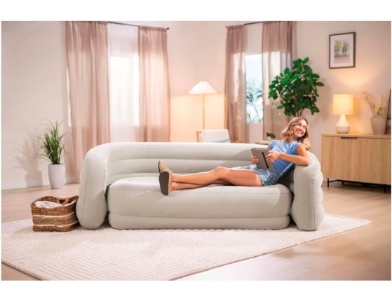 Надувной диван Интекс Карвед Софа (Intex Curved Sofa), 229х109х81 см