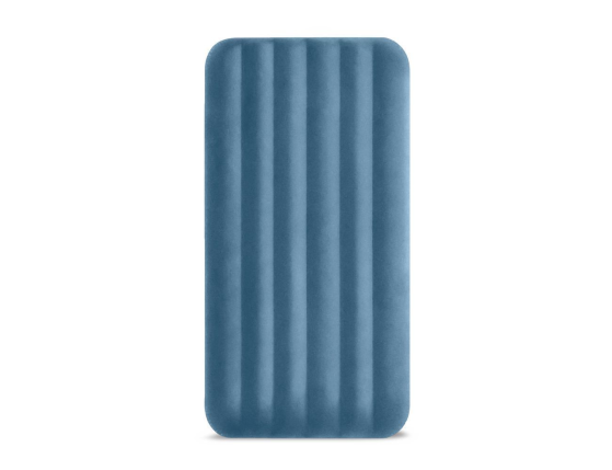 Односпальный надувной матрас Интекс Престиж Дауни (Intex Prestige Downy Twin), 99х191x25 см с аккумуляторным насосом