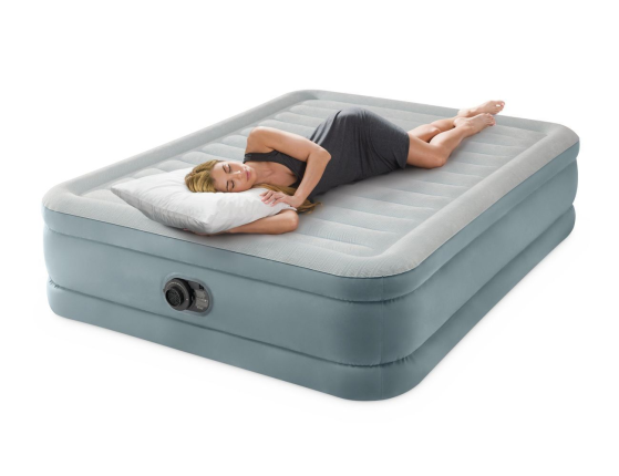 Двуспальная кровать Интекс Премиум Комфорт (Intex Premium Comfort Queen), 152х203х46 см, со встроенным насосом 220