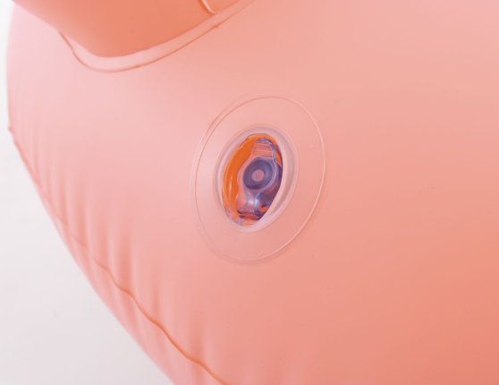 Надувное кресло для плавания Интекс Пиллоу Флоат (Intex Pillow Float Lounge) с сетчатым дном, розовое, 114х107 см