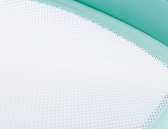 Надувное кресло для плавания Интекс Пиллоу Флоат (Intex Pillow Float Lounge) с сетчатым дном, голубое, 114х107 см
