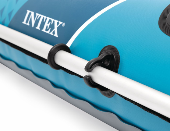 Надувная лодка Интекс (Intex) четырёхместная Экскершн с насосом и веслами (Excursion 4 Set), 315х165х43 см