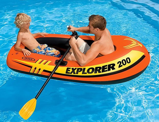 Надувная лодка Intex Explorer-200, 185х94х41 см