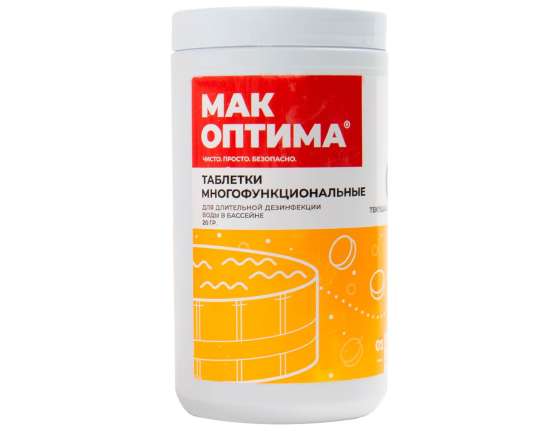 Комплексное средство для бассейна MAK 4 в таблетках (20гр х 50 шт)