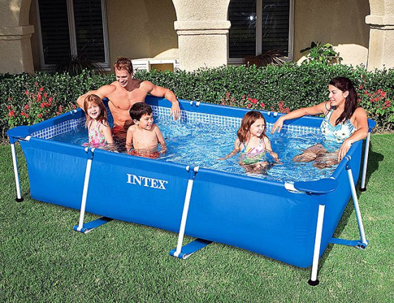 Каркасный бассейн Intex Rectangular Frame Pool, 300х200х75см