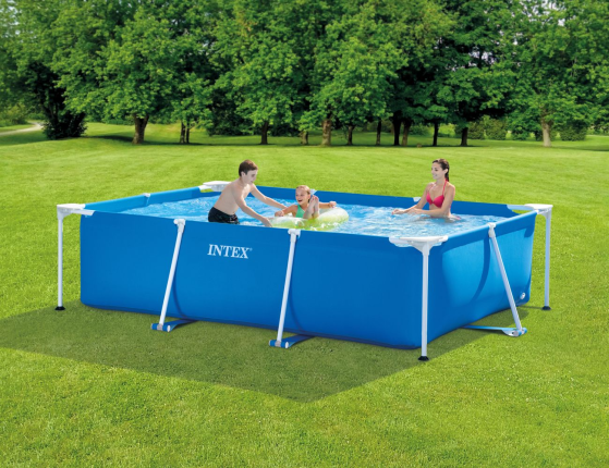 Каркасный бассейн Прямоугольный Интекс Фрейм (Intex Rectangular Frame Pool), 300х200х75см