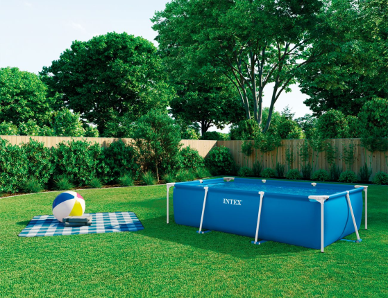 Каркасный бассейн Прямоугольный Интекс Фрейм (Intex Rectangular Frame Pool), 300х200х75см