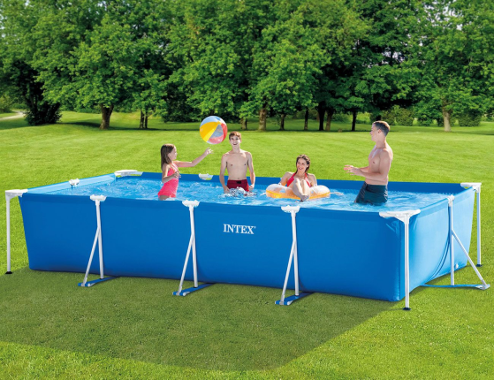 Бассейн каркасный Intex Rectangular Frame Pool, 450х220х84см
