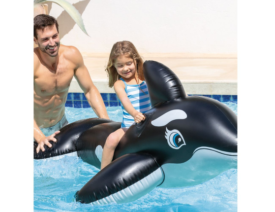 Надувная игрушка INTEX Кит, 188х122 см от 3лет