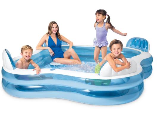 Надувной бассейн INTEX Семейная Идиллия Deluxe, 229х229х66 см, от 6 лет