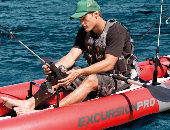 Надувная лодка-каяк Intex Excursion PRO-K2 (Set), 384х94х46 см