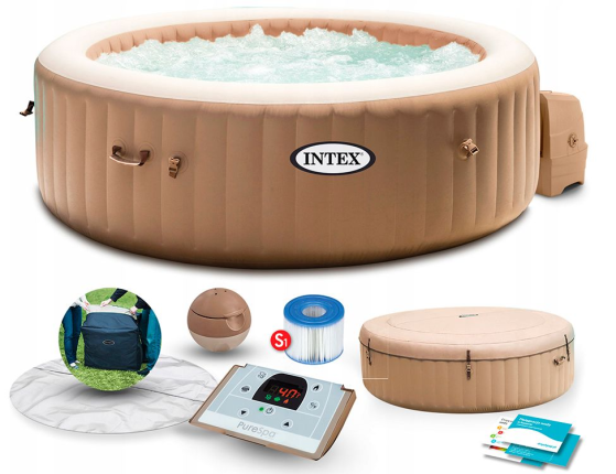 Надувное джакузи Intex PureSpa с аэромассажем, 216х71 см