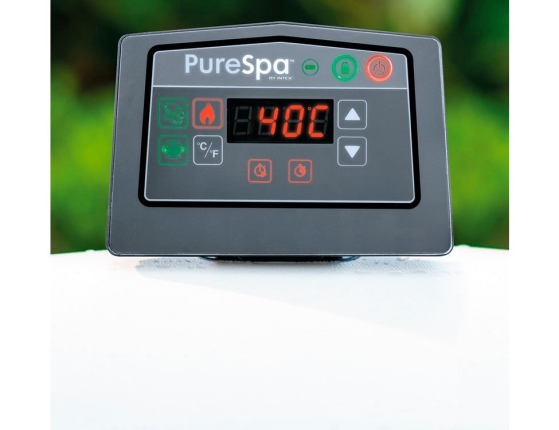 Надувное джакузи Intex PureSpa Greywood Deluxe с аэромассажем и подсветкой, 196х71 см
