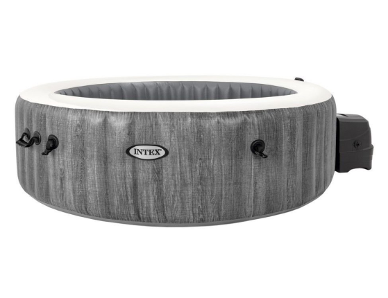 Надувное джакузи Intex PureSpa Greywood Deluxe с аэромассажем и подсветкой, 216х71 см