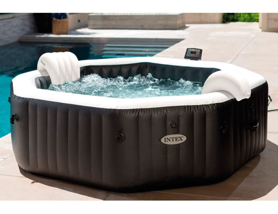 Надувное джакузи Intex PureSpa Deluxe с аэро и гидромассажем и хлоргенератором, 218х71 см
