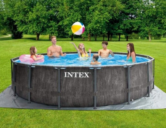 Бассейн каркасный Intex Greywood Prism Frame Pool, 457 х 122 см + фильтр-насос + аксессуары