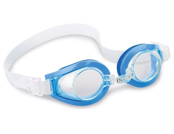Очки для плавания Play Goggles голубые, от 3 до 8 лет