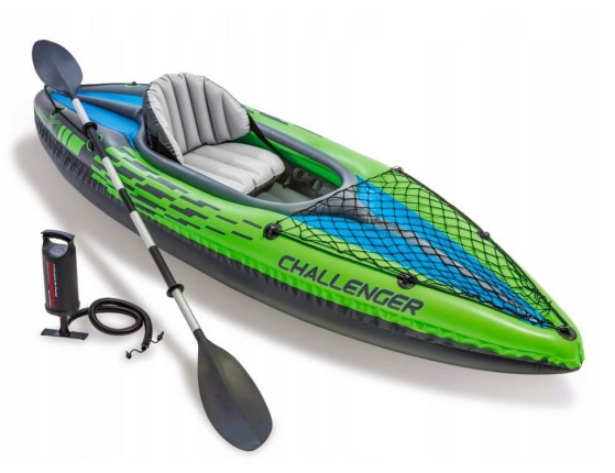 Надувная лодка-каяк Intex Challenger-K1 (Set), 274х76х33 см