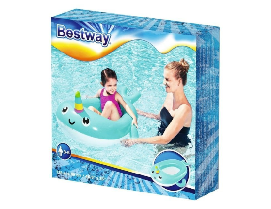 Детская надувная лодка Нарвал, 118 х 89 см, от 3 до 6 лет, BestWay