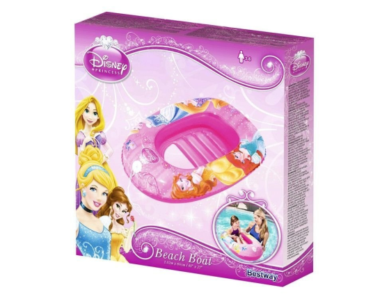 Детская надувная лодка Принцессы Disney, 102х69 см, от 3 до 6 лет, BestWay