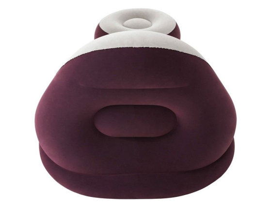 Надувное кресло Comfort Cruiser Inflate-A-Chair, бордовый, 121х100х86 см, с пуфиком 54х54х26 см, BestWay
