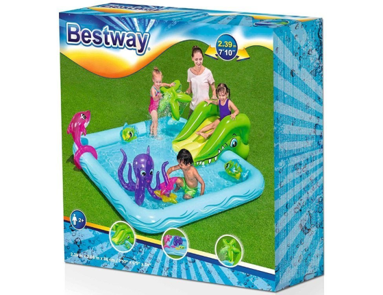 Надувной игровой центр Аквариум с брызгалкой, 239х206х86 см, от 2 лет, BestWay