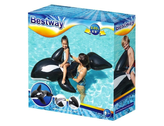 Надувная игрушка BestWay Кит с ручками, 203х102 см, от 3 лет