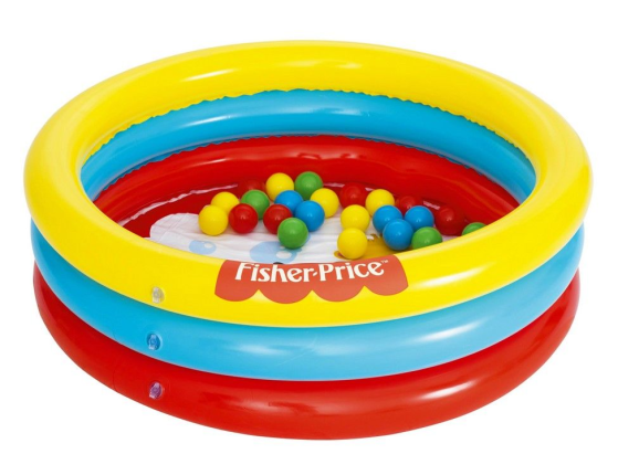 Бассейн надувной Fisher Price 91 х 25 см, с 25 шариками, от 2 лет, BestWay