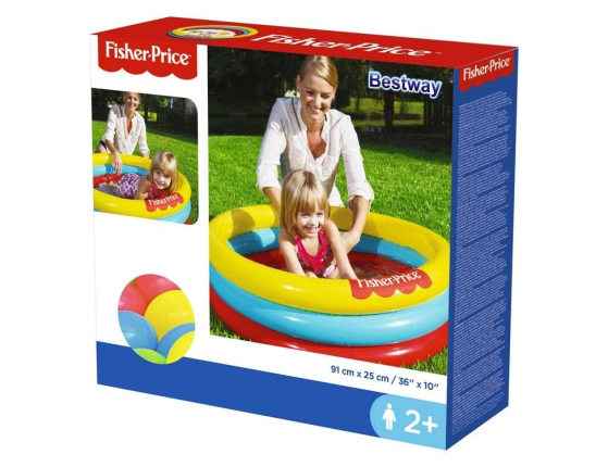 Бассейн надувной Fisher Price 91 х 25 см, с 25 шариками, от 2 лет, BestWay