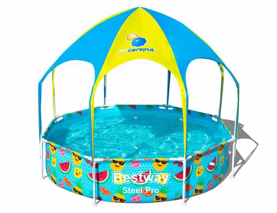 Каркасный бассейн с навесом SPLASH-IN-SHADE PLAY POOL, 244х51см, BestWay